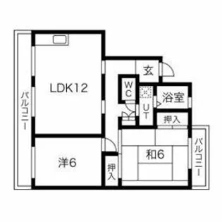 フラワービレッジ【102号室】の間取り