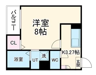 JACK FUNAIRI Ⅰ【3階】の間取り