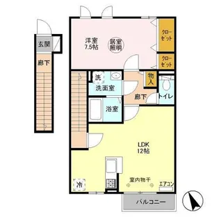 マスカレード ギャレー【2階】の間取り