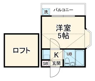 FLAT-B【2階】の間取り