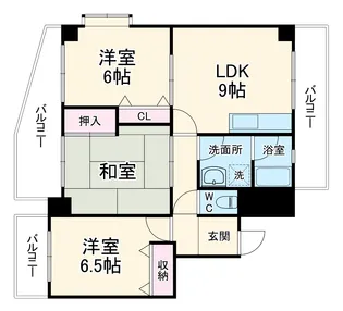 べレール緑地公園【2階】の間取り