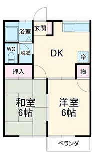 ウイスラービレッヂA【2階】の間取り