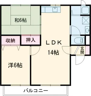モンタフォン【202号室】の間取り