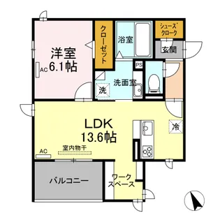 ヴェール東橋良【305号室】の間取り