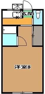 ミドリ荘【6号室】の間取り