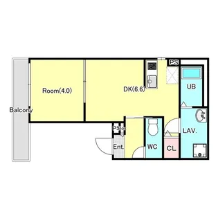 YURION蘇我【3階】の間取り