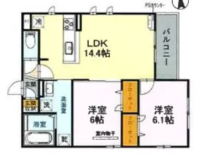 D-residence石橋【3階】の間取り
