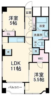 サニーハイム小岩【6階】の間取り