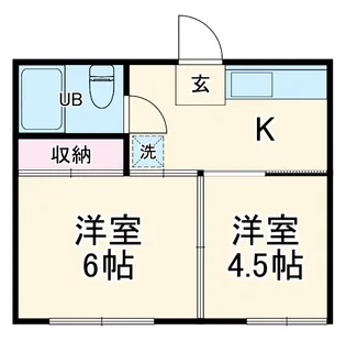 フジコーポ三山【2階】の間取り