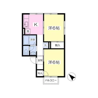 セジュール菅沼Ⅰ【2階】の間取り