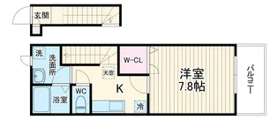 グランデイル八景【202号室】の間取り