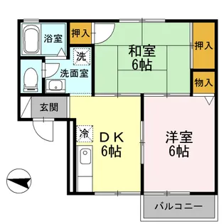 ハイツ井上C【2階】の間取り