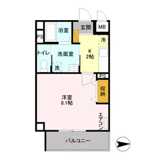 スフィア【5階】の間取り