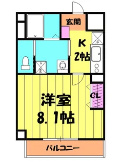 スフィア【6階】の間取り