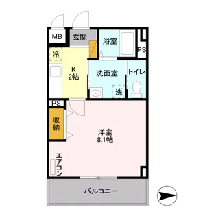 スフィア【7階】の間取り