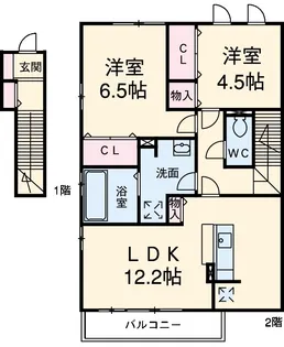 ボナール15【2階】の間取り