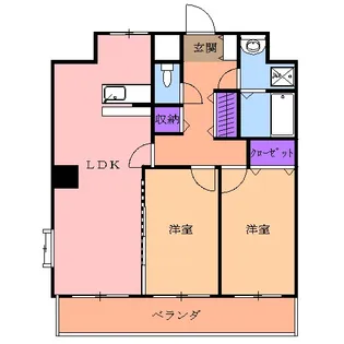 リバーサイド天神【10階】の間取り