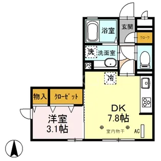 セプトガーデン元総社【2階】の間取り