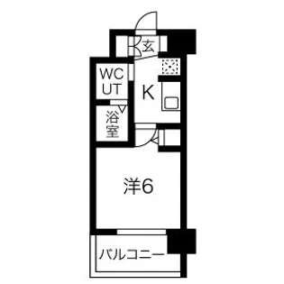 エグゼ弁天町【1階】の間取り