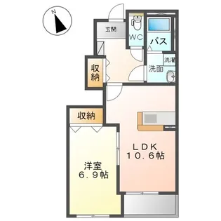 サンテラス【1階】の間取り
