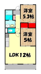 リッシェル【3階】の間取り