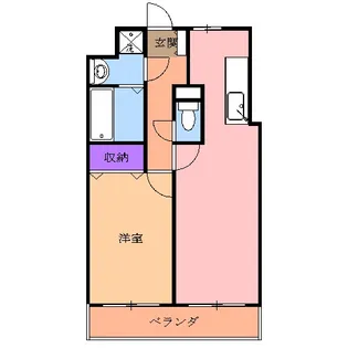 リバーサイド天神【6階】の間取り