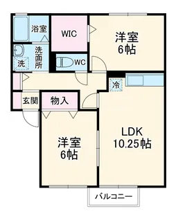 グランドキャッスル・α AB【2階】の間取り