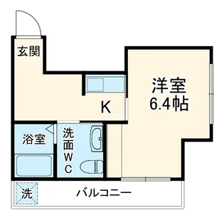 ノ・レーヴ堀川高辻【1階】の間取り