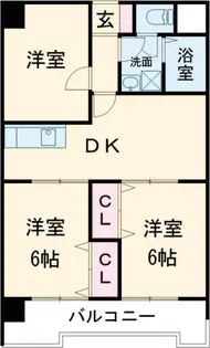 プレヴュー吾妻【4階】の間取り