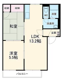 サンライズ宮前A【2階】の間取り