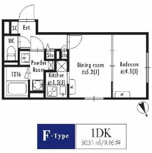 GRANPASEO西新宿【4階】の間取り