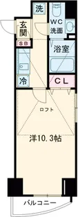 エスペラル池袋【10階】の間取り
