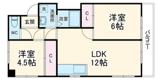 μ’s Vintage(ミューズヴィンテージ)【203号室】の間取り