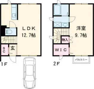 kaguya S【S04号室】の間取り