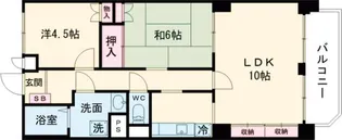 パークファミリア【302号室】の間取り