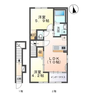 パークハイム富士【2階】の間取り