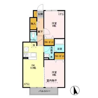 サンモール A【1階】の間取り
