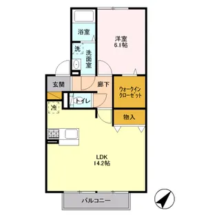 ボヌールおおたかの森Ⅱ【2階】の間取り