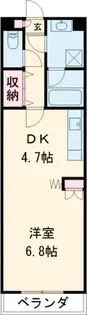 グラスガーデン【2階】の間取り