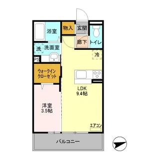 ロイヤルレジデンス金吹【3階】の間取り