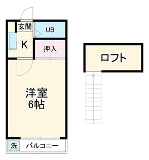 ハイツ大和田【1階】の間取り
