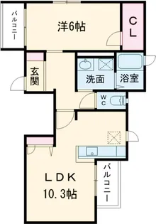 グランドール豪徳寺V【2階】の間取り