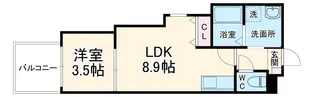 ジーメゾン名古屋松下イエシア【201号室】の間取り