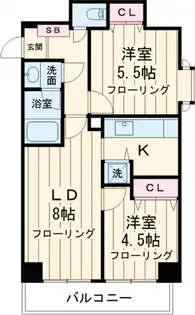 レクセル三鷹【11階】の間取り