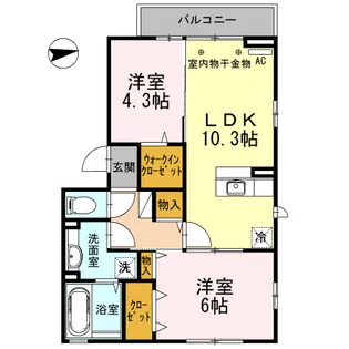 ポラリス【3階】の間取り