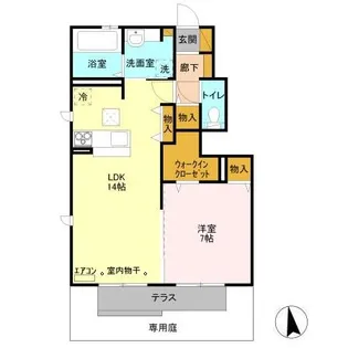 セジュールⅤ【1階】の間取り