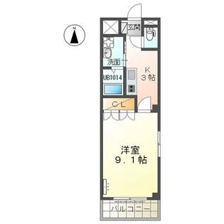 フィオーレ【1階】の間取り