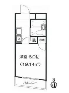 メディア武蔵関【2階】の間取り