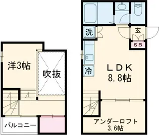 PALMTREE ANEX【1階】の間取り