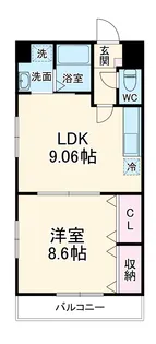 リベルテ東川口【2階】の間取り